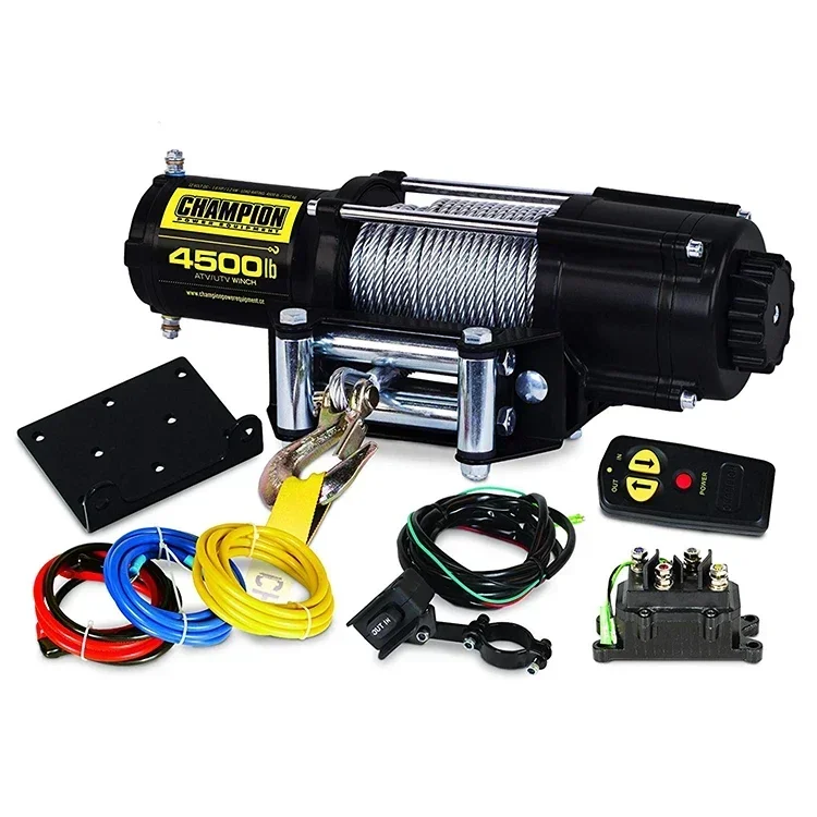 12V Steel Cable Rope Electric Winch Power Auto Truck Motor Off Road Winch 12000 lbs 5 Ton for 4x4 Car atv