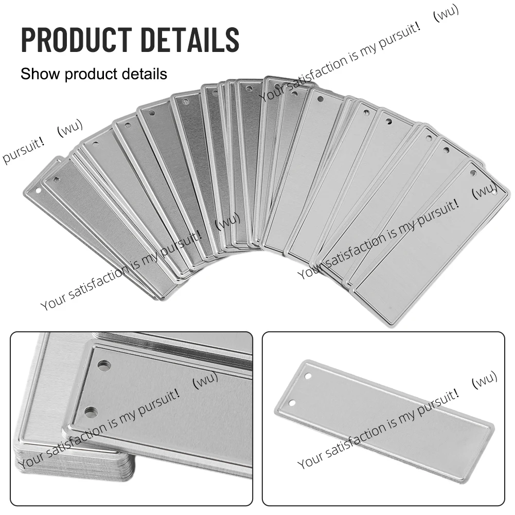 50pcs Aluminum Plant Labels Double Sided Metal Labels Tree ID Tag Waterproof Iron Wire Nursery Garden Labels Bonsai Sign Tag