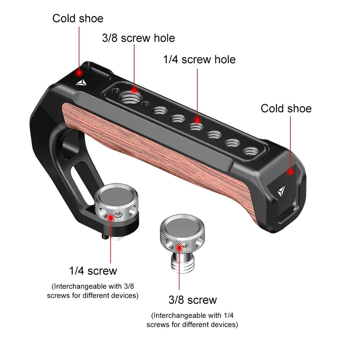 PULUZ Metall-Kamerakäfig-Stabilisator für Sony ILME-FX30 / FX3 mit NOTA-Slider, 1/4-Zoll-Schrauben, 3/8-Zoll-Erweiterungen und Arri-Positionierungslöchern – Detail 12