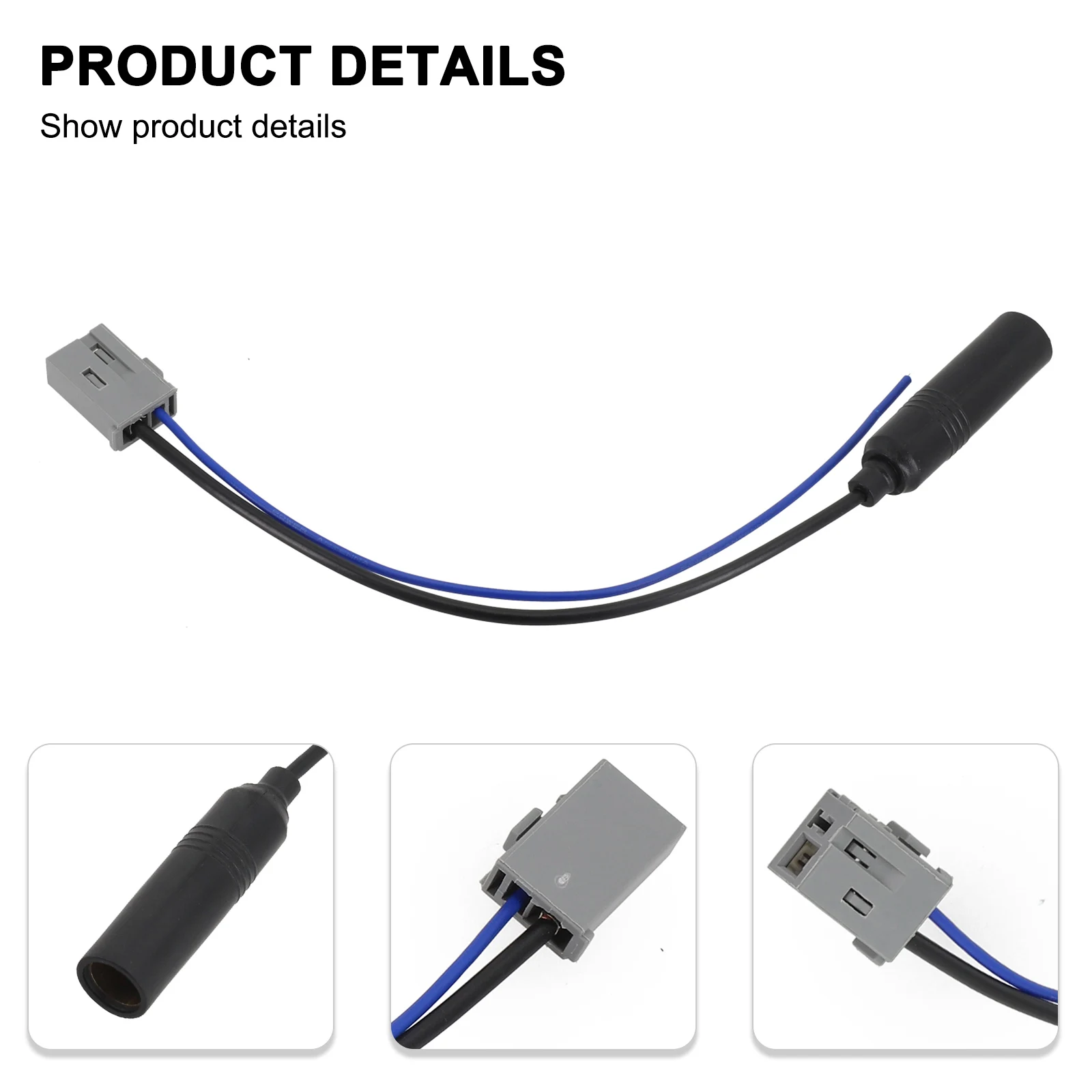 1pc Car FM Radio Audio Antenna Cable Male Connector Antenna Adapter For Odyssey 2005-2010/ For Pilot EX/LX 2006-2008 Accessories