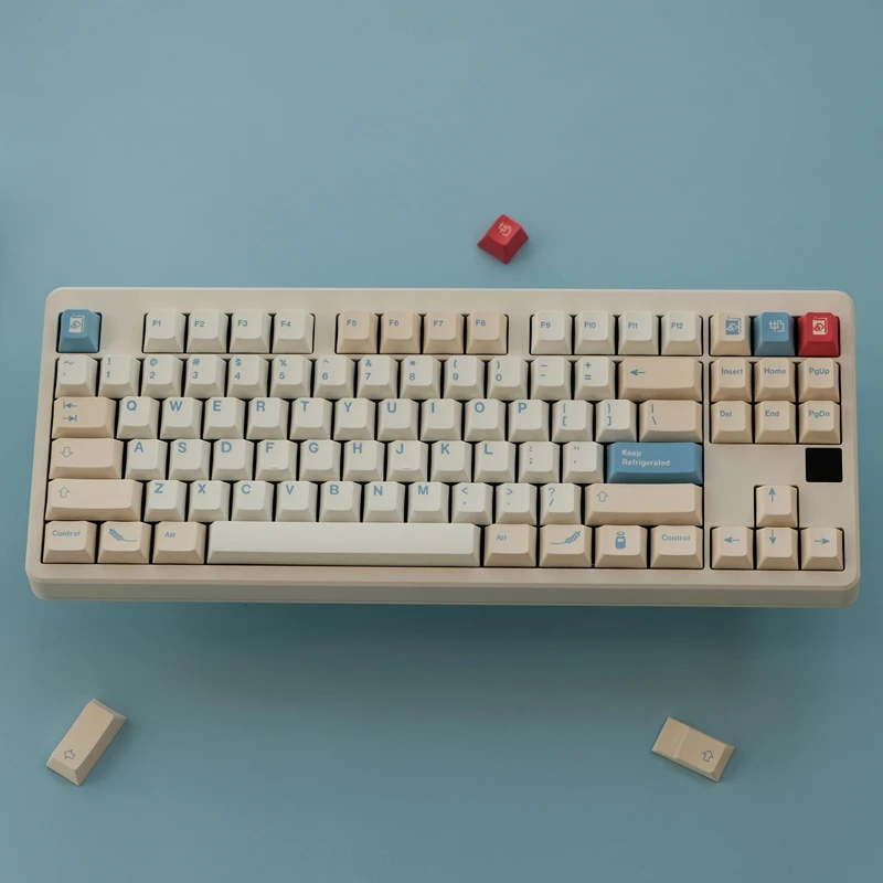 Soybean milk, original high pbt material sublimation process mechanical keyboard keycaps