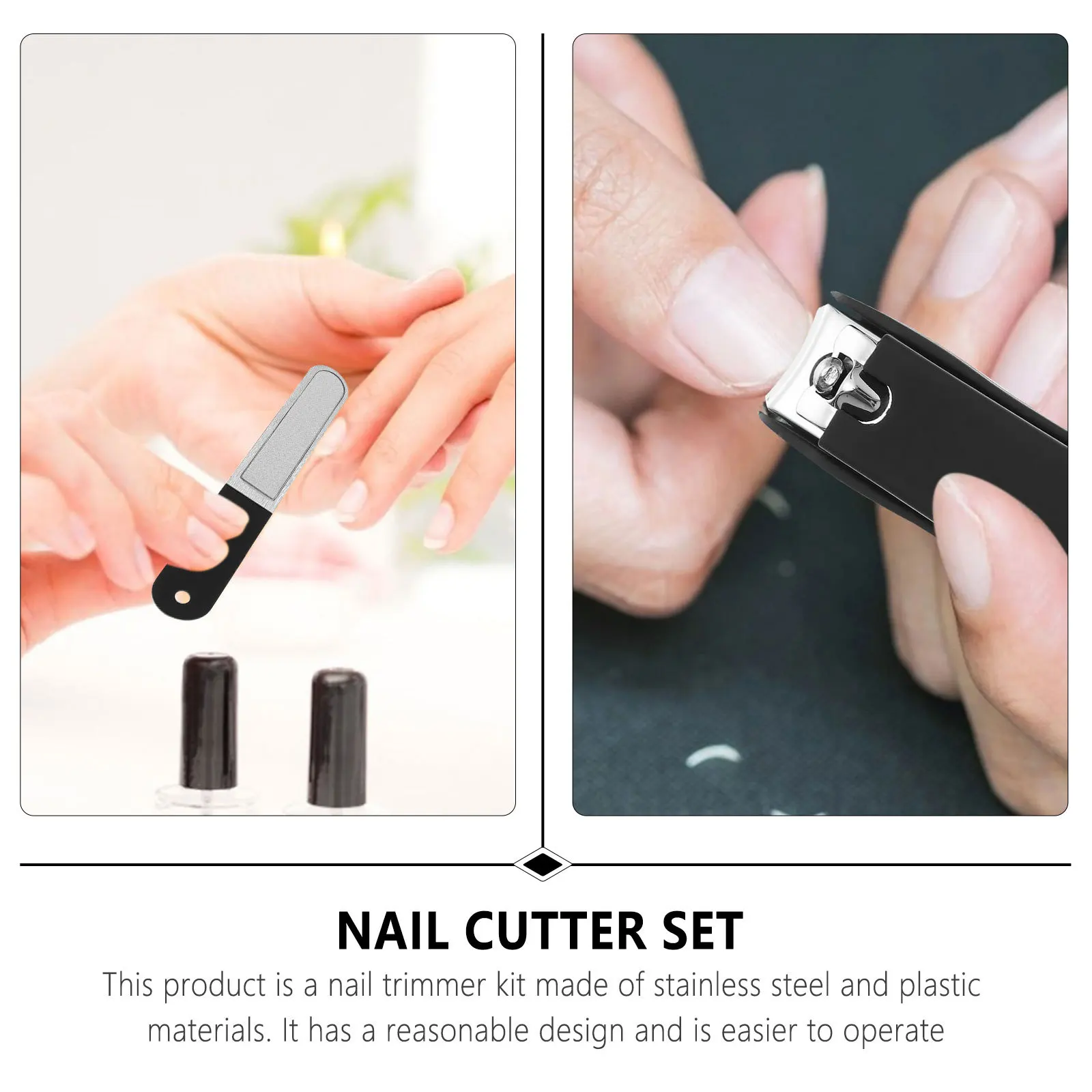 Professionele tondeuse Set roestvrijstalen pedicuretrimmer Ergonomisch antisliphandvat Nagelsnijder voor voetverzorging