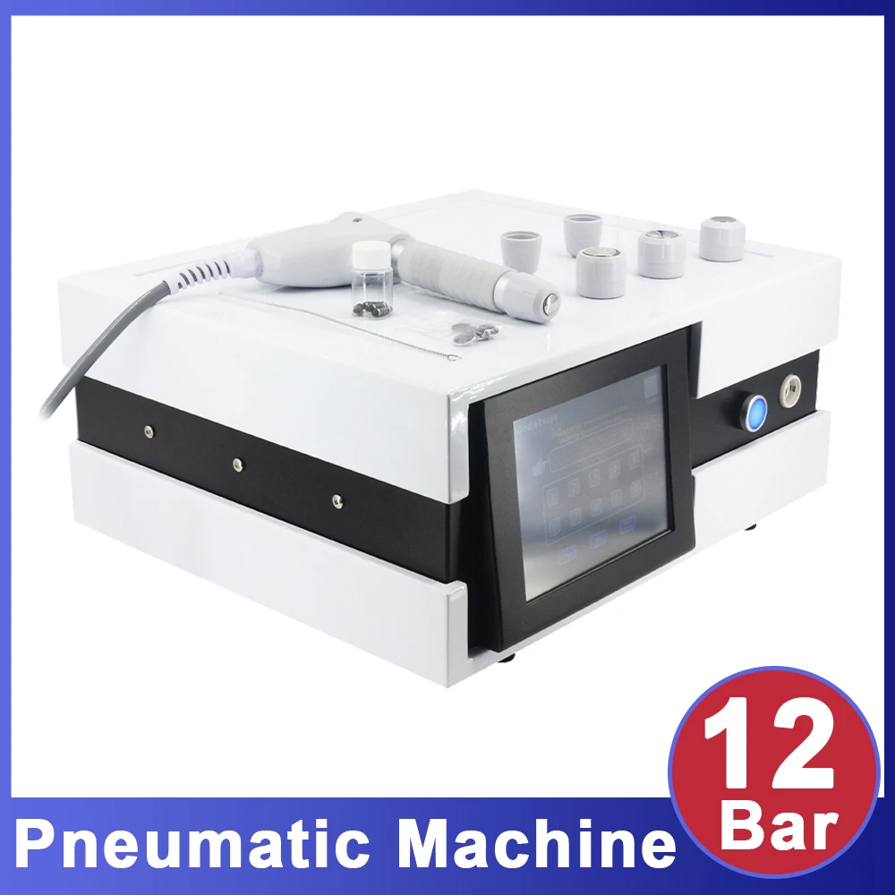 

12 Bar Physical Touch Screen Shock Wave Physiotherapy Device Relieve Muscle Pain Relief Pneumatic Shockwave Threapy Machine