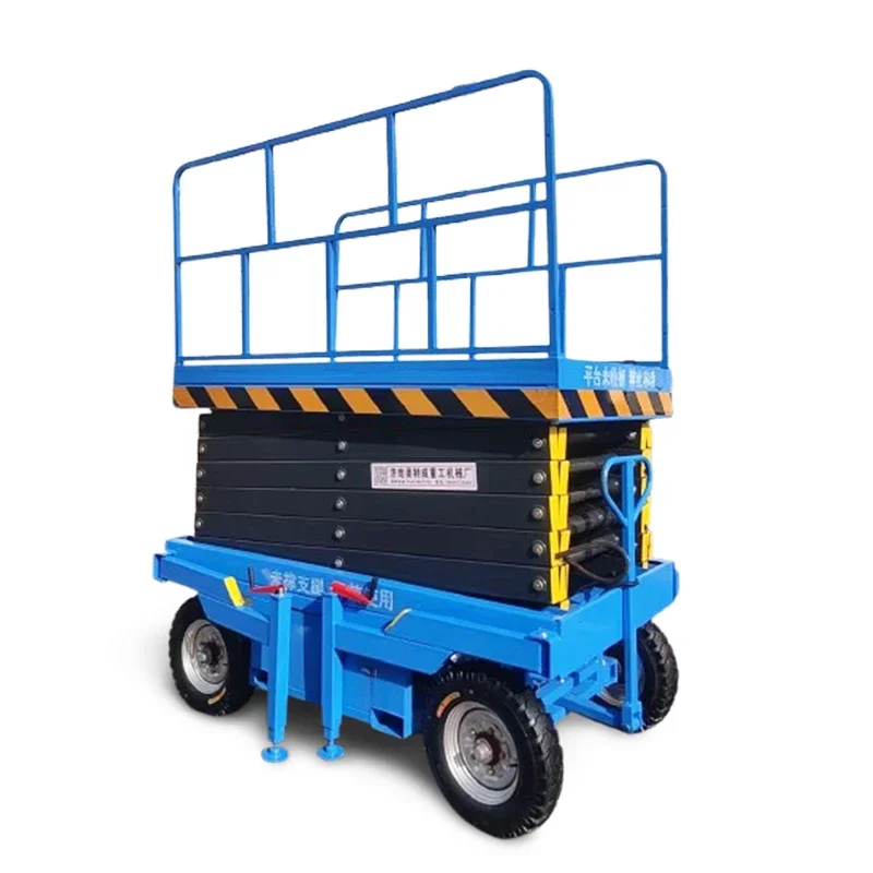 Good Items 10M 12m 14m 18m 300kg 500kg 1T 2t Aerial Work Capacity Electric Mobile Scissor Hydraulic Lift Manlift Mobile Platform