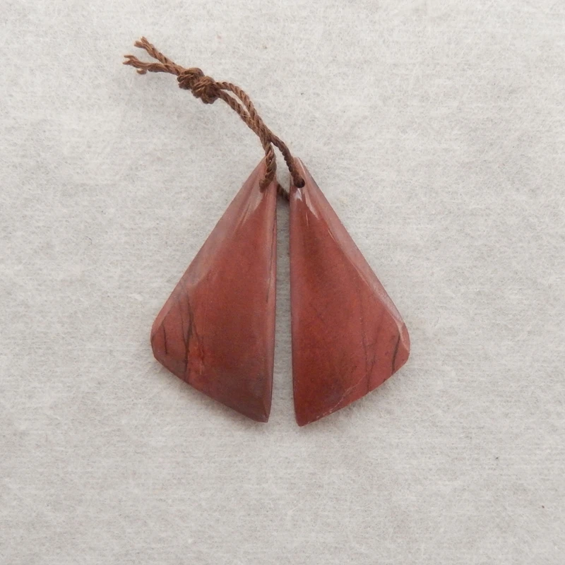 

Женские серьги-серьги из натурального камня с яшмой Пикассо, комплект украшений, 33х10х4мм, 5г