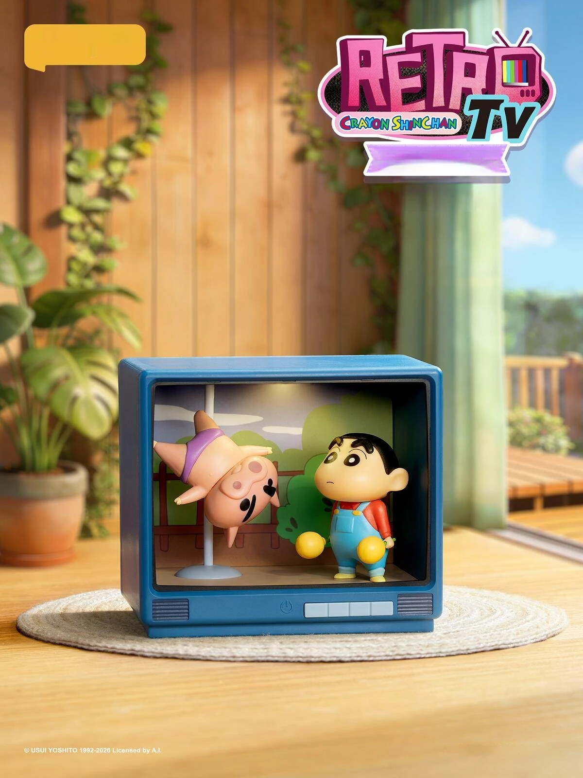 

Cartoon Crayon Shin-Chan Retro Tv Collection Figure Collection Desktop Decoration Mystery Box Children'S Birthday Gift