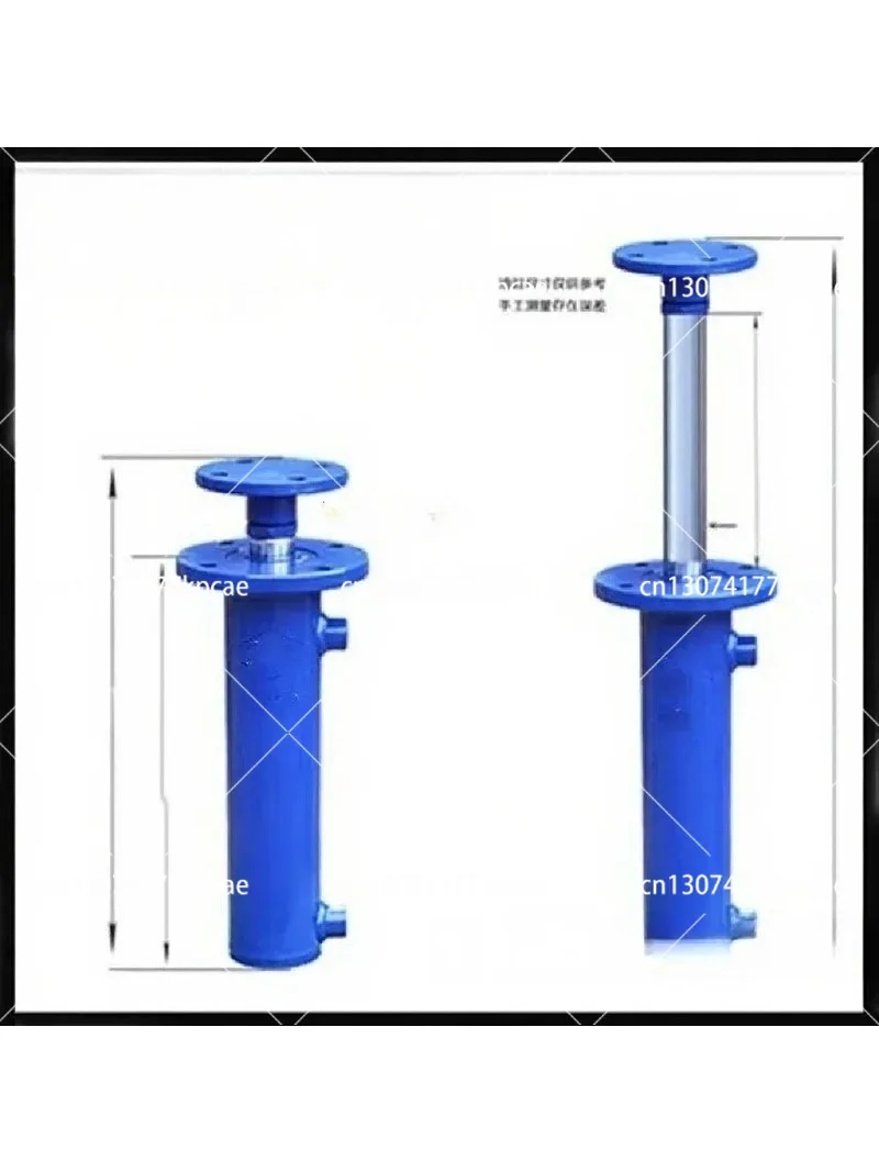 Two-way Hydraulic Cylinder Single Cylinder Heavy-duty Lifting Baler Hydraulic Top Piston Rod Electroplating Rust Prevention