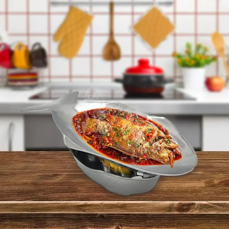 Commercial Grilled Fish Plate Fish Shaped Baking Tray Simple Fish Plate With Oven Grill Aluminum Hot Pot Set For Kitchen