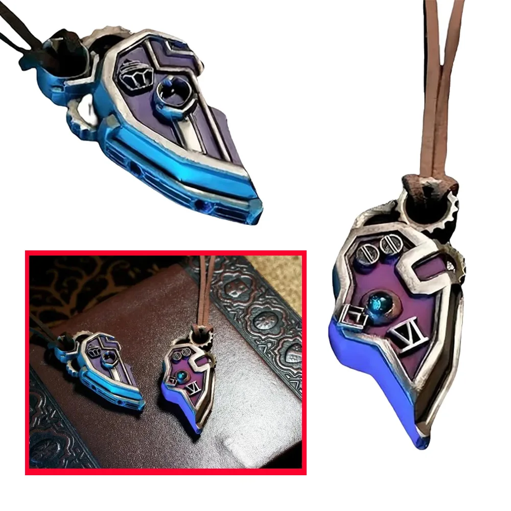 Arcane Caitlyn Vi Cosplay Necklace Game LOL Roleplay Necklet Women Adult Necklaces Outfit Halloween Carnival Party Fantasia Suit