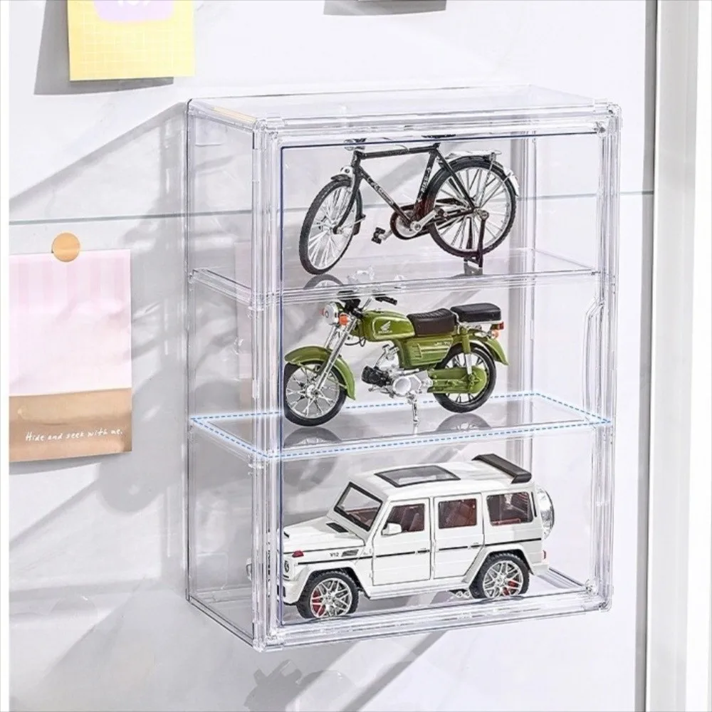 

Коллекционная витрина, штабелируемая прозрачная коробка для хранения, настольный органайзер, многослойная акриловая витрина, пылезащитная витрина, коллекционная
