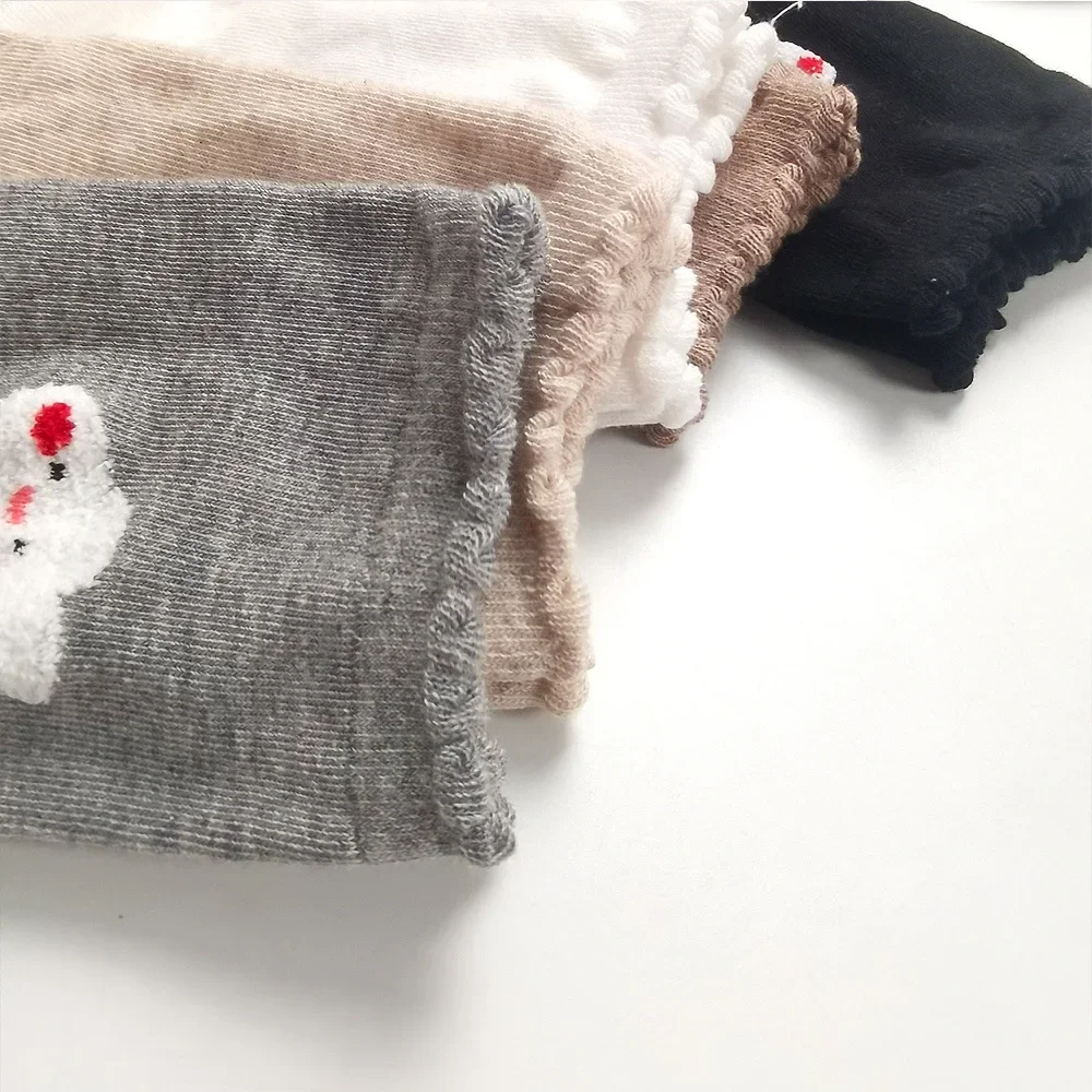 جديد الكرتون أنيقة سيدة أرنب المرأة لطيف الجوارب القطنية المتناثرة نمط الجدة تنفس سوكس هدايا عيد الميلاد #4