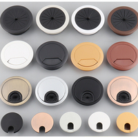 1PC Desk Table Plastic Cable Hole Cover 60/80mm PC Computer Desk Round Wire Tidy Grommet Cable Organizer Office Furniture