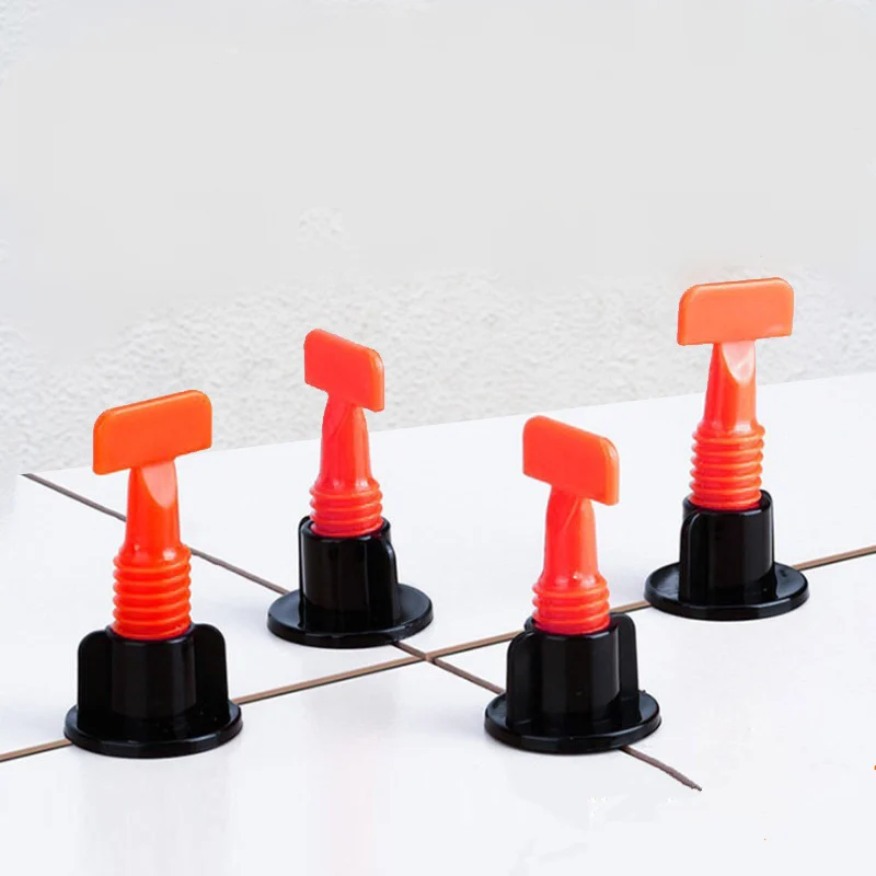 1set clip di sistema di livellamento per piastrelle riutilizzabili distanziatori di localizzazione regolabili piastrelle per pareti per pavimenti cunei di livello in ceramica strumento di costruzione