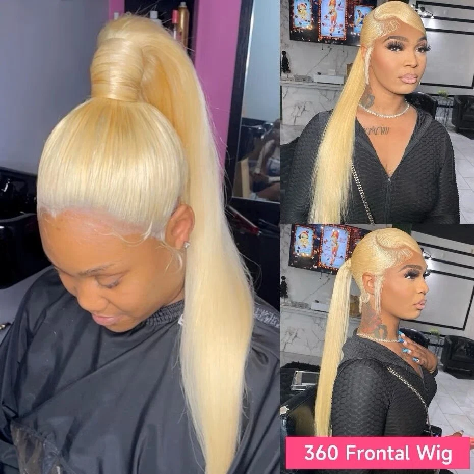 360 Lace Frontal Wigs 613 Human Hair Wig Vietnamese Raw Straight Hd Lace Frontal Wig 13x6 Pre Plucked 13x4 Blonde Lace Front Wig