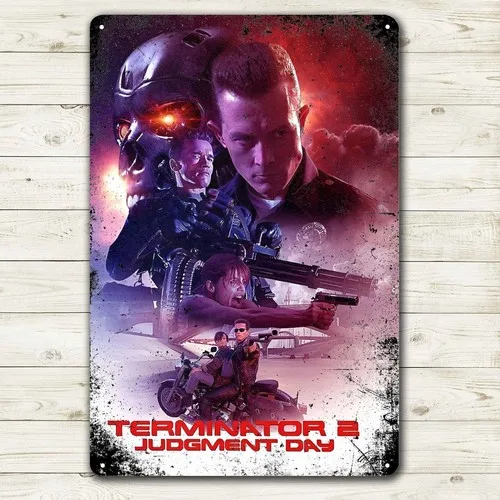 Terminator Judgement Day Film Metallposter Blechschild 20x30cm Sammlerplatte