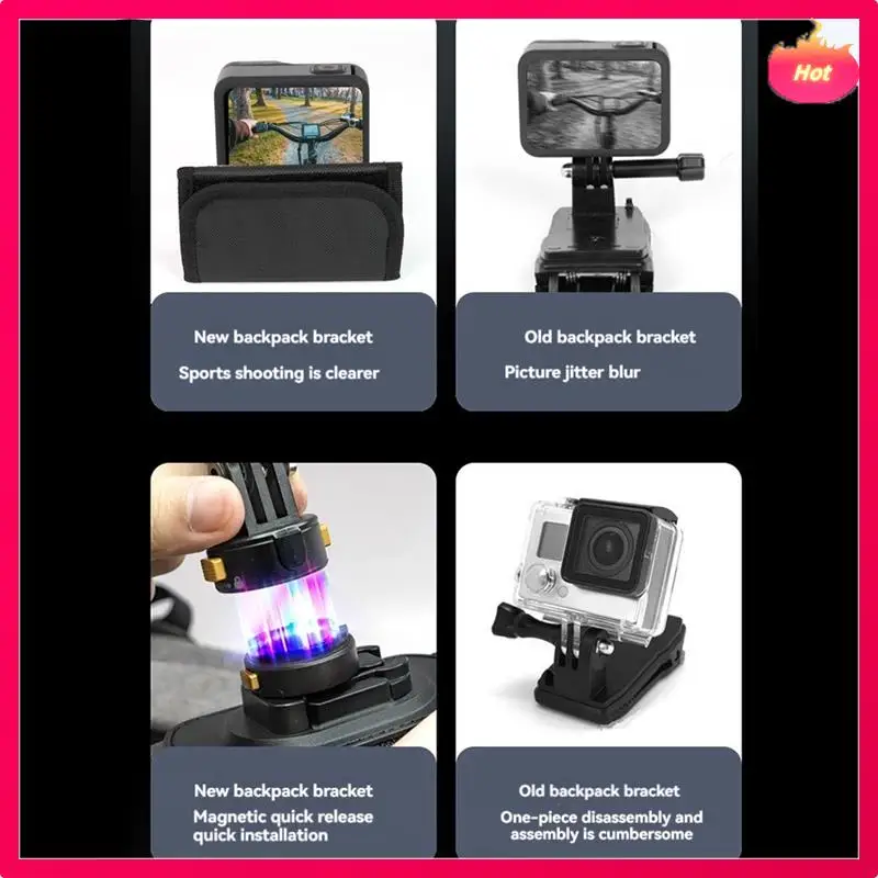 

AYHF Магнитный быстросъемный рюкзак, плечевой ремень, крепление для сумки, ремень, зажим для плечевого ремня, держатель для Gopro Osmo Action