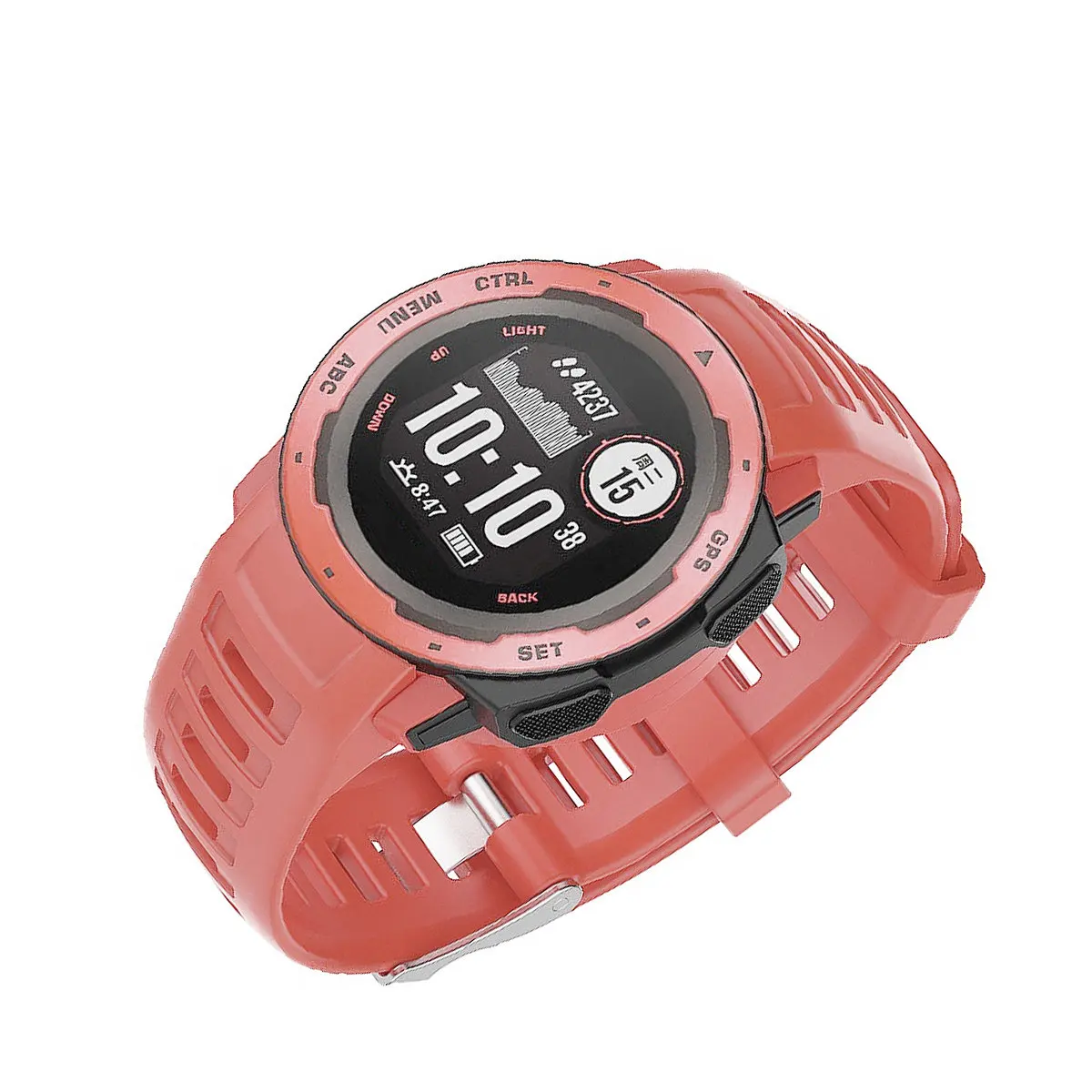 Premium Silicone Smart Watch Protector Slim Resistant Scratch Proof Shock Absorbing Case Compatible with Garmin
