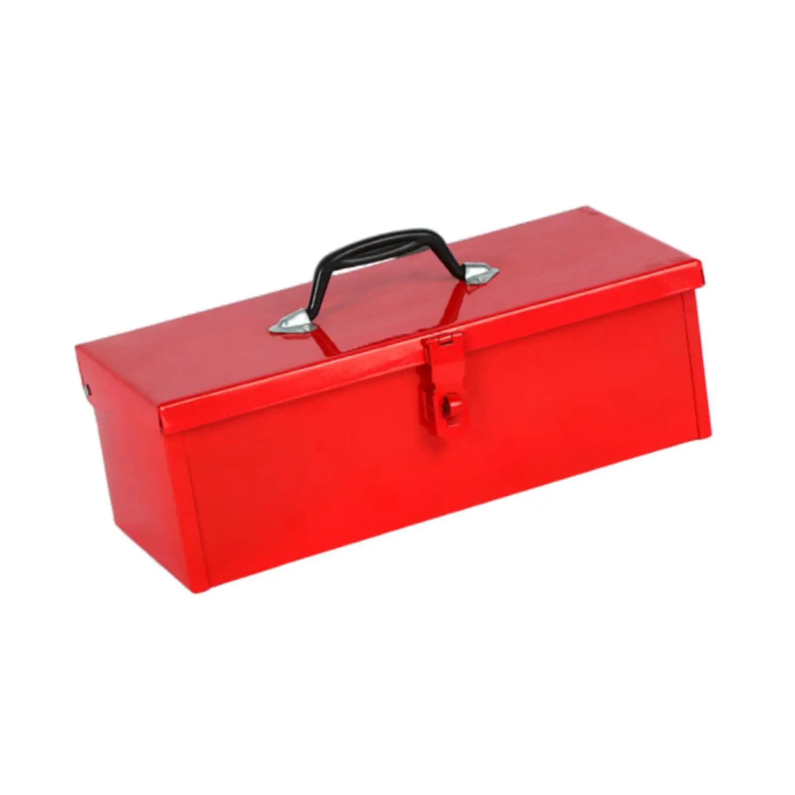 Iron Tool Box Empty Tool Box Tool Organizer Tool Storage Case,Metal Red,Portable