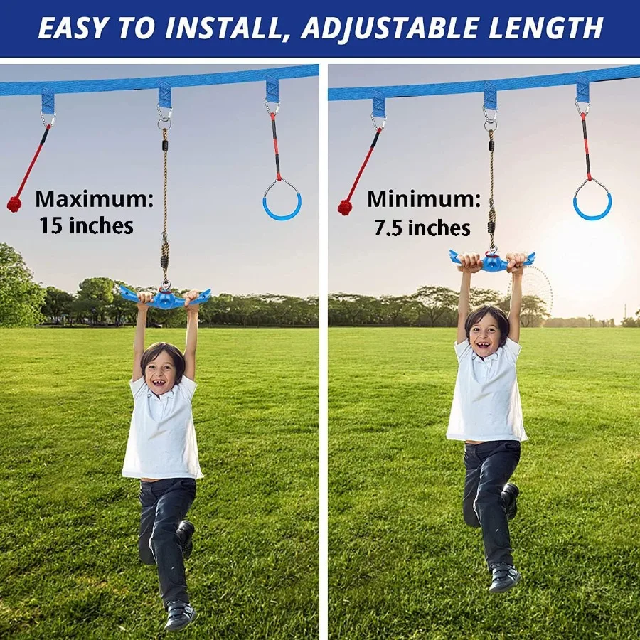 Twister Swing Spins Set: Slackline-hulpstukken 360-handgreep TwistSpin Flips Speelgoed Activeer Powers Warrior-accessoires Hangspeelgoed voor