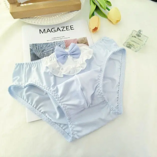 

Man's Pink Bowtie Briefs Panty BF Gifts Live Show Dance Costumes Club Bar Harajuku