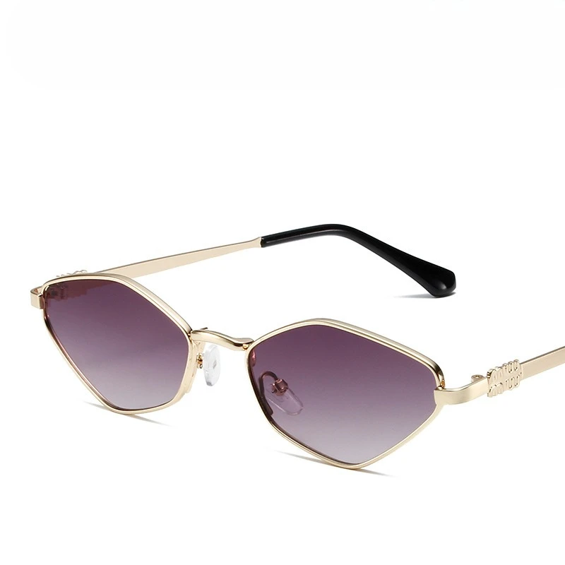 

New Multilateral Sunglasses Fashion Full Frame Metal Glasses Beach Sunshade Sunglasses