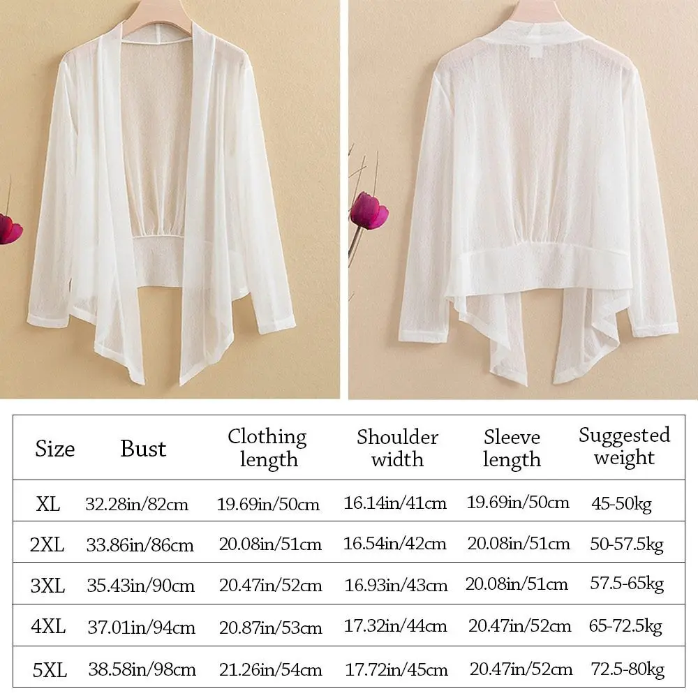 ฤดูร้อนที่เรียบง่ายผู้หญิงเสื้อสเวตเตอร์ถักแขนยาวบางป้องกันแสงแดดเสื้อผ้าชายหาดระบายอากาศเครื่องปรับอากาศเสื้อสําหรับผู้หญิง