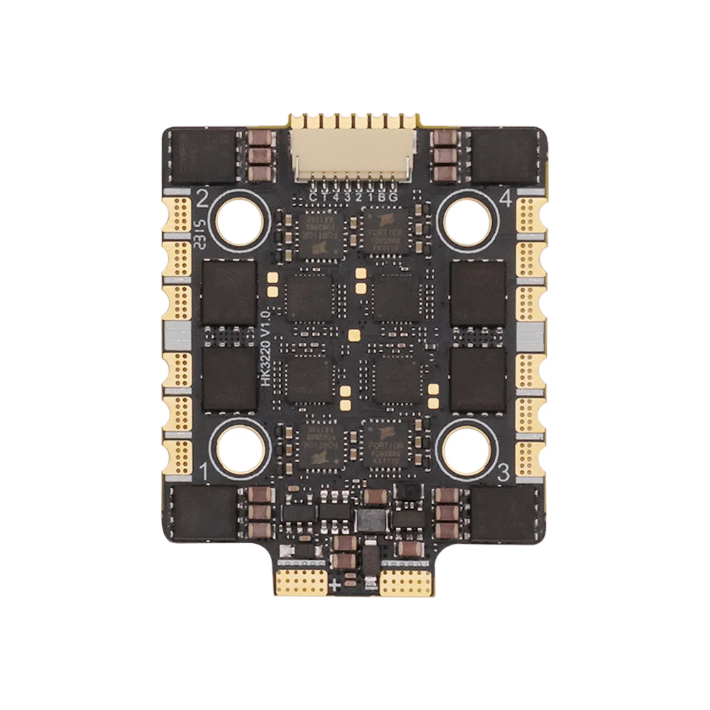 Original HAKRC 3220 65A 4-in-1 ESC 2-8S Lipo which has stronger overcurrent capacity and good heat dissipation