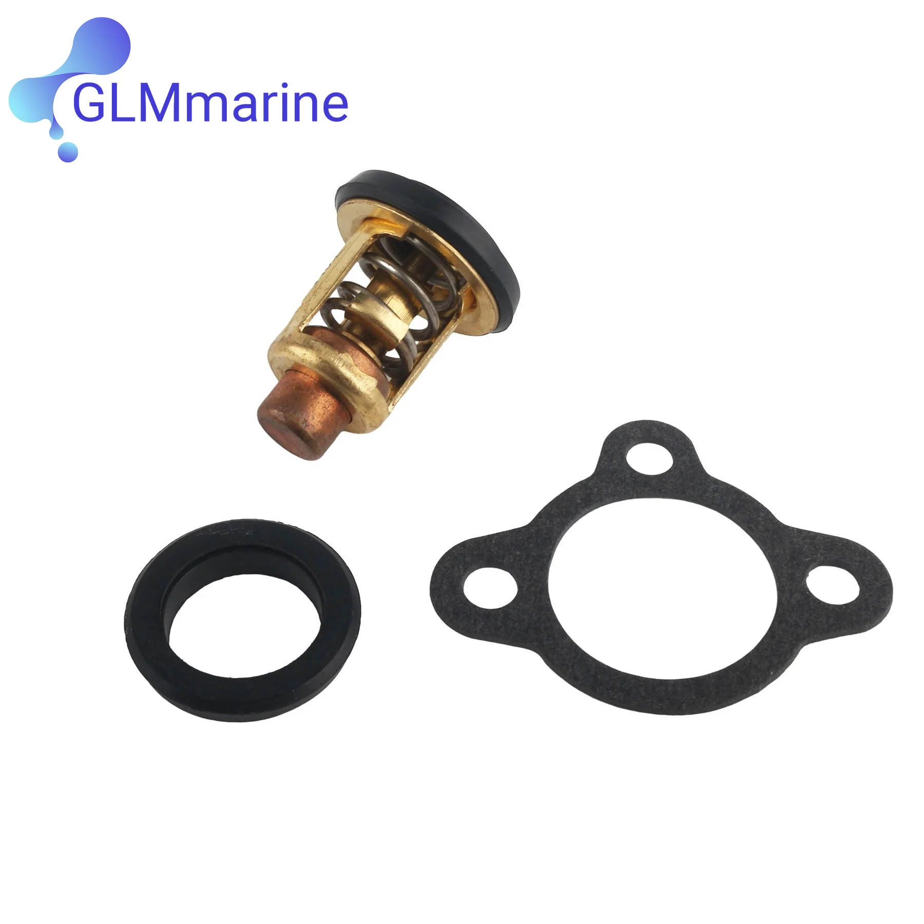 

6G8-12411-00 Thermostat KIt W/ Gasket 6G8-12414-00 Fits for Yamaha 4 To 100 HP 4 Stroke Outboard Motors Replaces 69M-12411-00