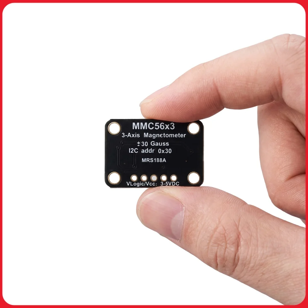 High Accuracy MMC5603 Triple-Axis Magnetometer Module 20-Bit STEMMA QT Qwiic I2C ±30 Gauss Sensor Board