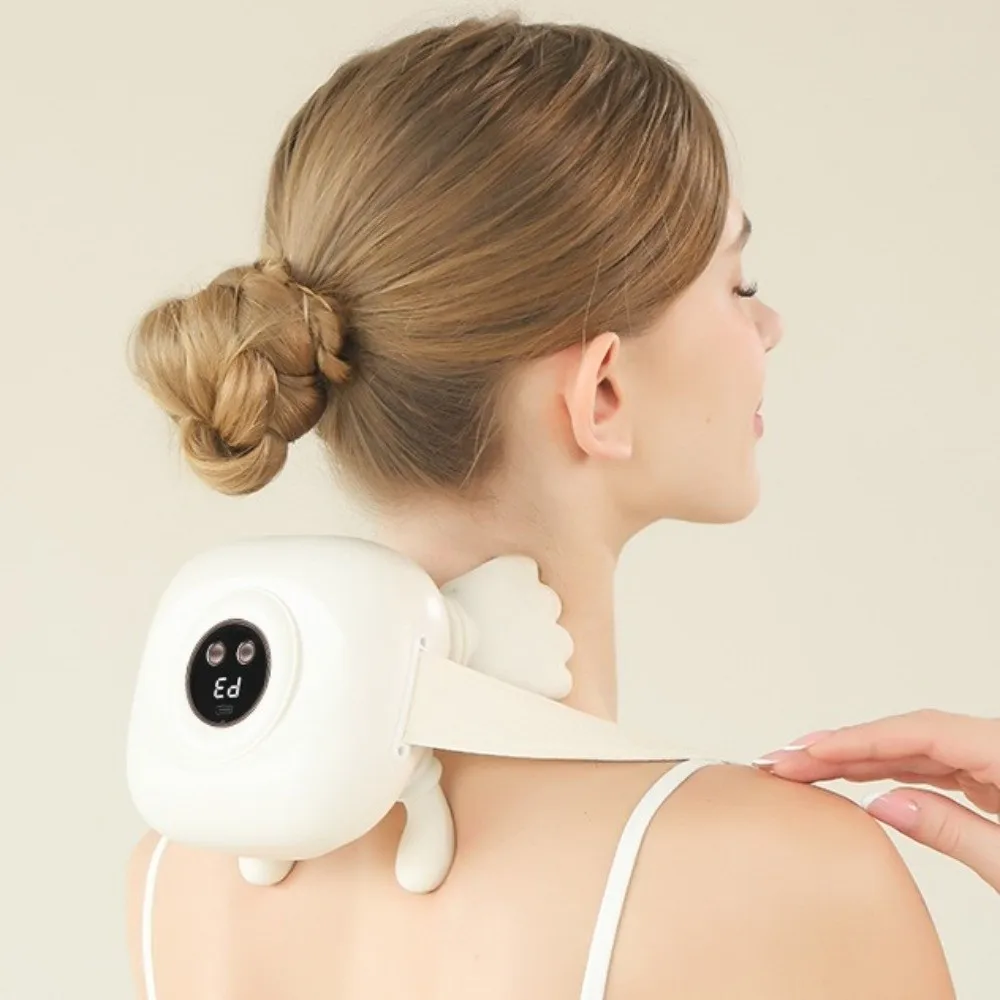 USB Charging Neck And Shoulder Heating Massager Bionic Hand 6D Hand-Simulated Electric Massage Device Deep Tissue Comfortable