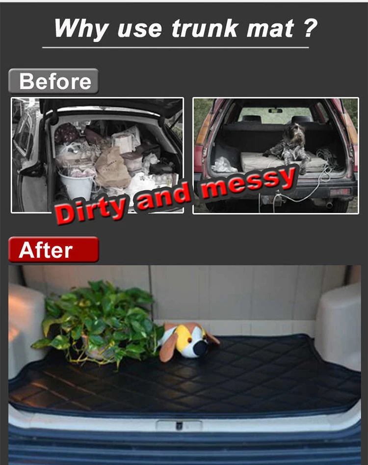 Car Rear Trunk Mat For Nissan X-Trail Rogue e-Power T33 2022~2025 5seat Leather Tray Carpet Mud Cargo Tray Auto Accessories 2023