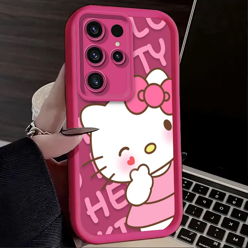 حافظة لهاتف سامسونج جالاكسي S24 S25 S23 Ultra S22 S21 Plus FE A36 A56 A26 A16 A06 A15 A25 A35 A55 5G غطاء ناعم