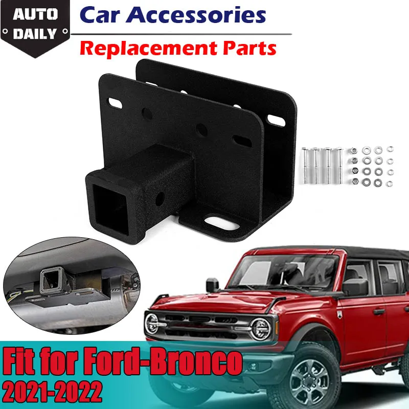 

Black Trailer Tow Hitch Assembly Tractor Tow Hook Heavy Duty Class Corrosion-resistant Fit For Ford Bronco 2021 2022 2Door 4Door