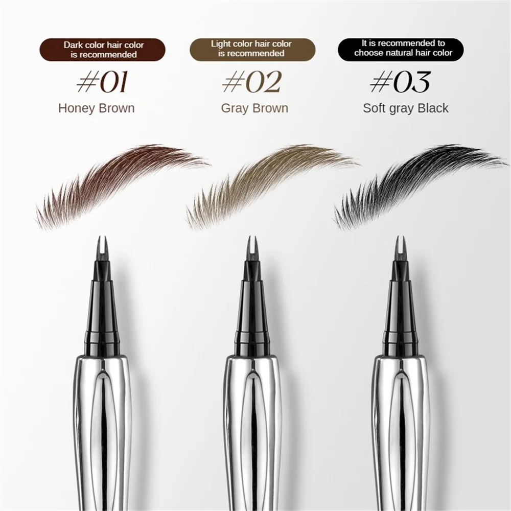 Eyebrow Pencil Waterproof, Sweatproof, Non-Discoloring, Natural Long-Lasting Wild Eyebrow Pencil Swirls Naturally Makeup Tools