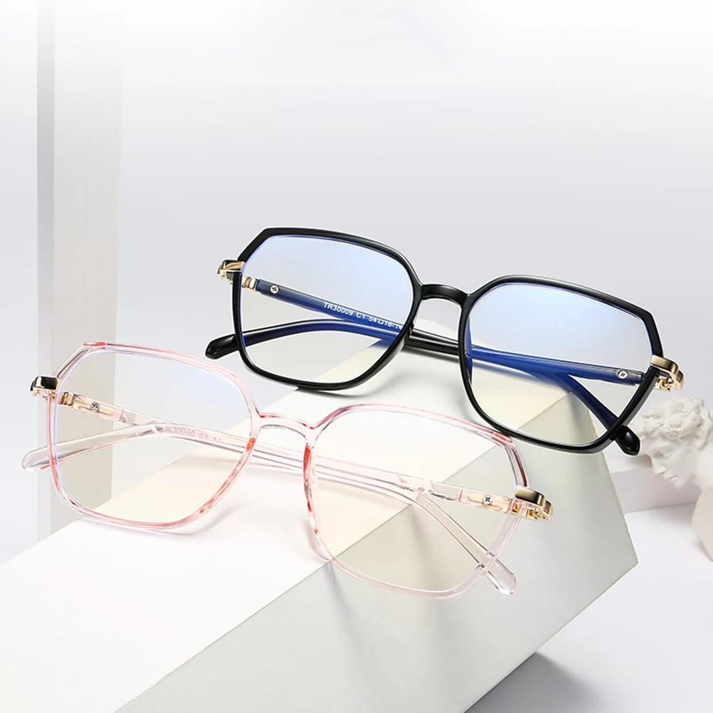 

Light Glasses for Women Men Adults Durable Lightweight Non Slip Curved Frame Computer Use Party Accessories Eyewear