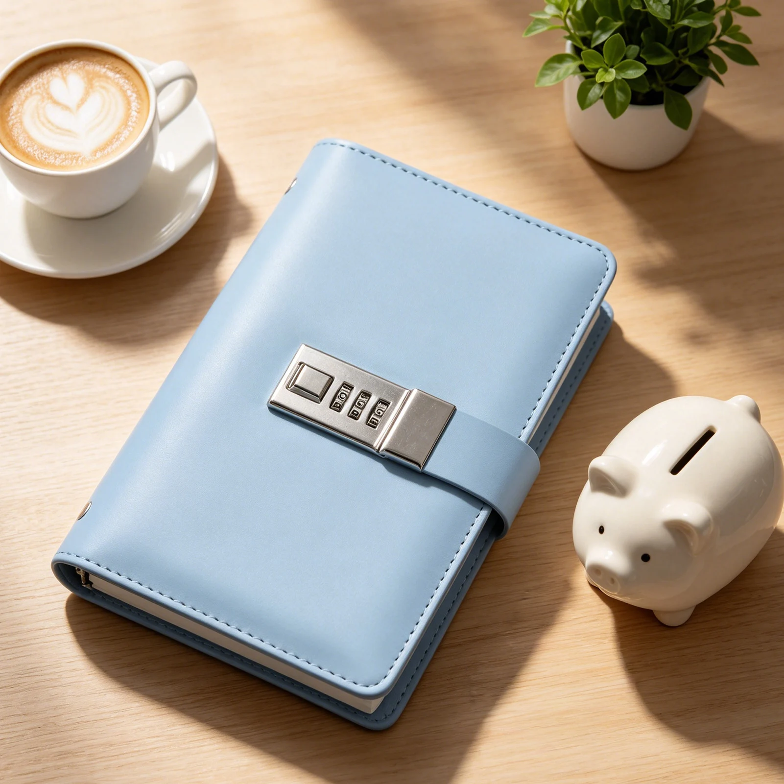 1pc Document Organizer Case Waterproof PVC Leather for Business Travel Portable Combination Lock Wallet File Storage