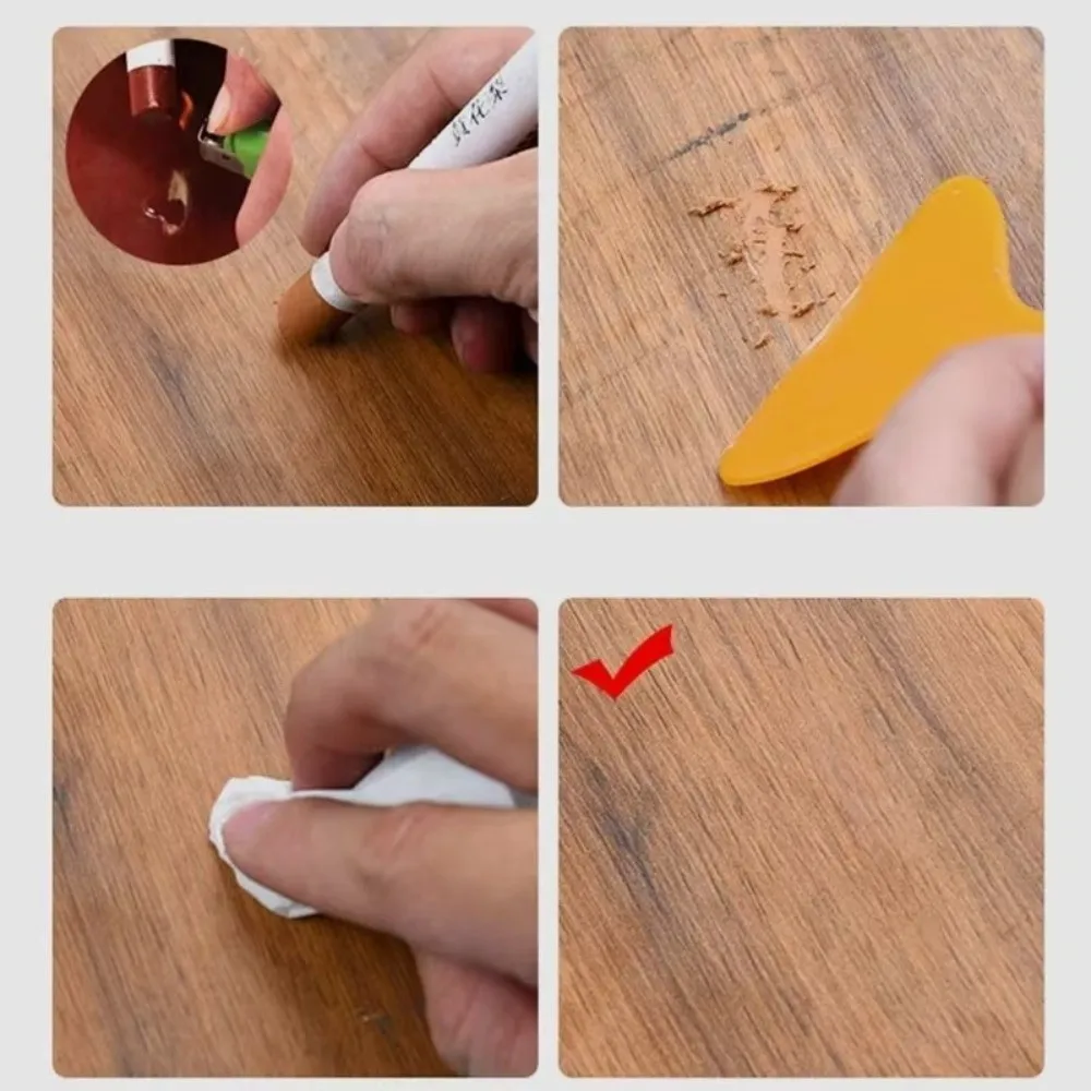 Waterproof Furniture Repair Pen Damaged Scratch Wooden Furniture Floor Repair Pen DIY Touch Up Patch Paint Crayon image 5