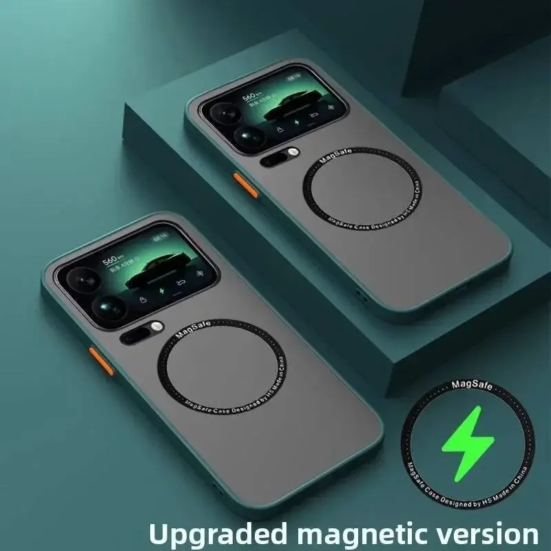 حافظة مغناطيسية لهاتف Xiaomi 17 Pro Max Mi 17 17 Pro 5G MagSafe غطاء نحيف شفاف غير لامع غلاف صلب