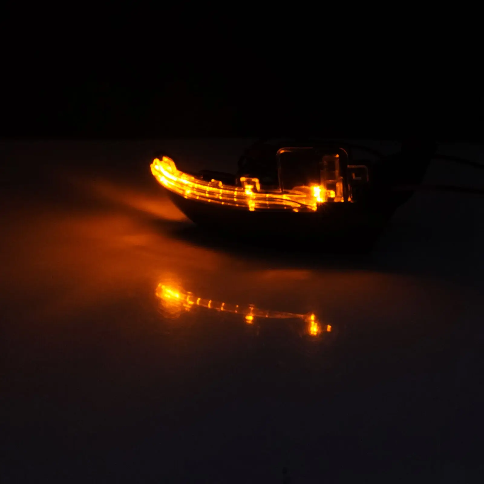 ل VW Polo MK5 6R 2009-18 الجناح الأيمن مرآة الباب إشارة مؤشر LED ضوء O/S