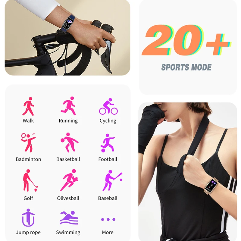 1.47 Inch HD Smartwatch Women Full Touch Screen Bluetooth Call IP67 Waterproof Sports Fitness Tracker Smart Watch Women 2024 New