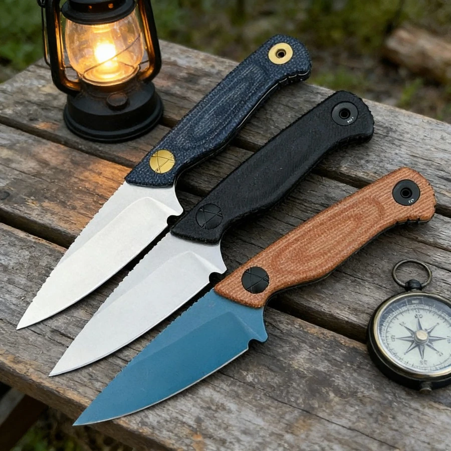 

BM 203-1 Нож с фиксированным лезвием - Стальное лезвие D2 - Ручка G10 - Нож Essential Explorer для скалолазания и пеших прогулок на открытом воздухе