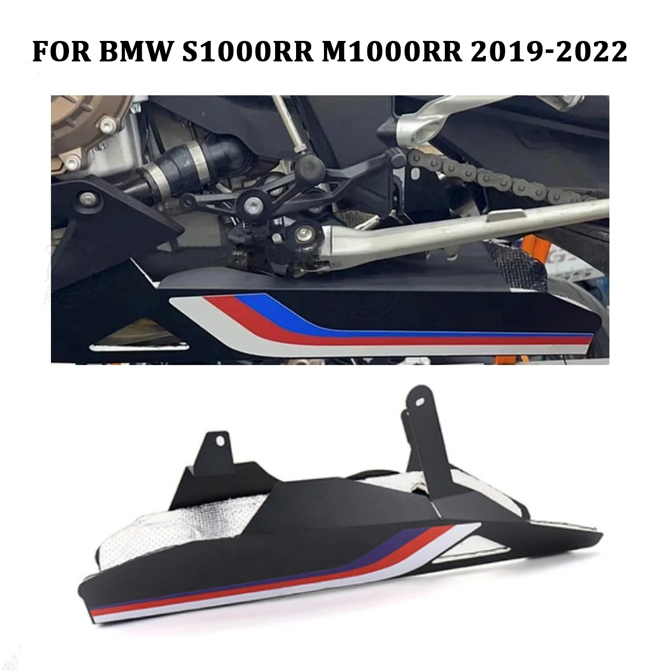 

Black New Motorcycle Belly Pan Engine Chassis Shield Engine Spoiler Side Fairing Body Kit For BMW M1000RR S1000RR 2019-2022
