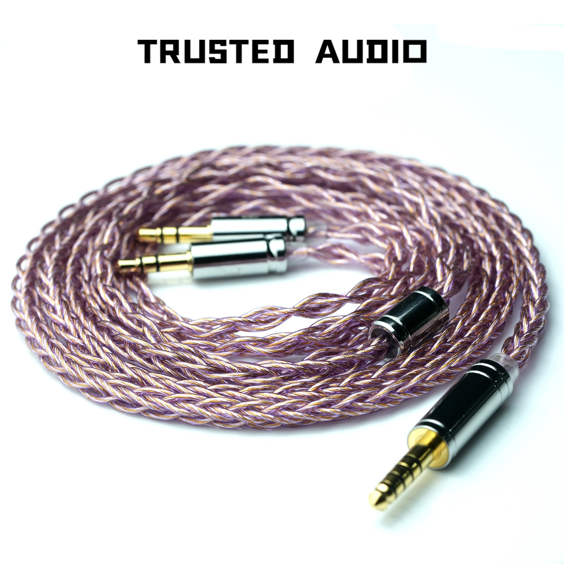 Trusted-A1 7N OCC + Silver Plated Palladium Wire HiFi Earphone IEM Cable With 3.5/4.4mm IE900 2PIN MMCX QDC XLR KZ/QDC