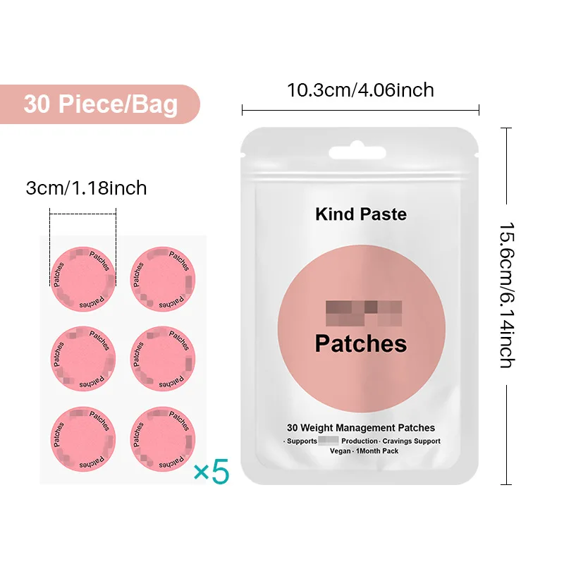 30/60/90/120PCS 핫 어시스트 케어 패치 화상 완화 체중 관리 패치 장시간 지속되는 슬리밍 효과 뷰티 도구