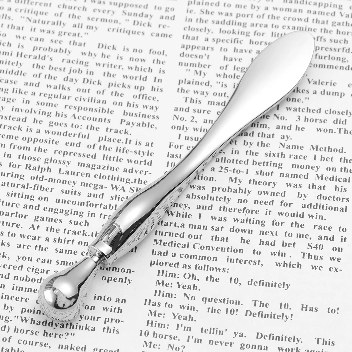 

Zinc Alloy Cream Portable Beauty Tool For Women Silver Mini Massager Bar Relieves Skincare Gift Tool Massage Bar