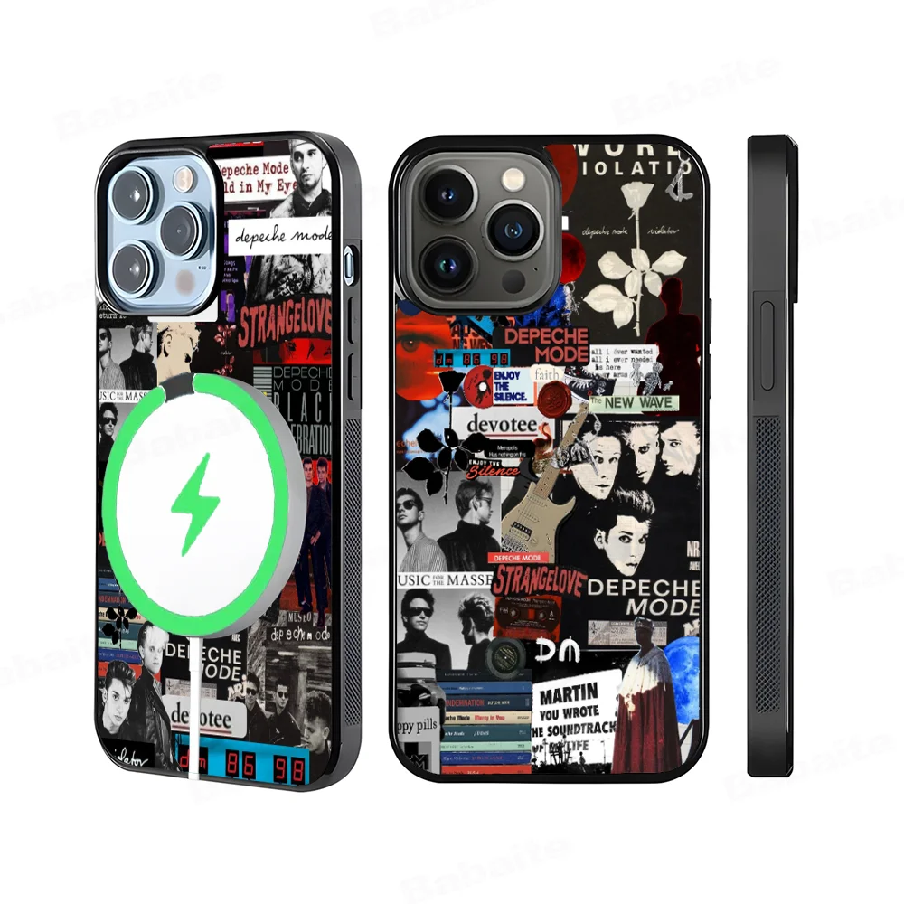 

Band D-Depeches M-Modes Phone Case Magesafe Magnetic Wireless Charge Case For iPhone 16 11 12 13 14 15 Pro Max Plus Mini