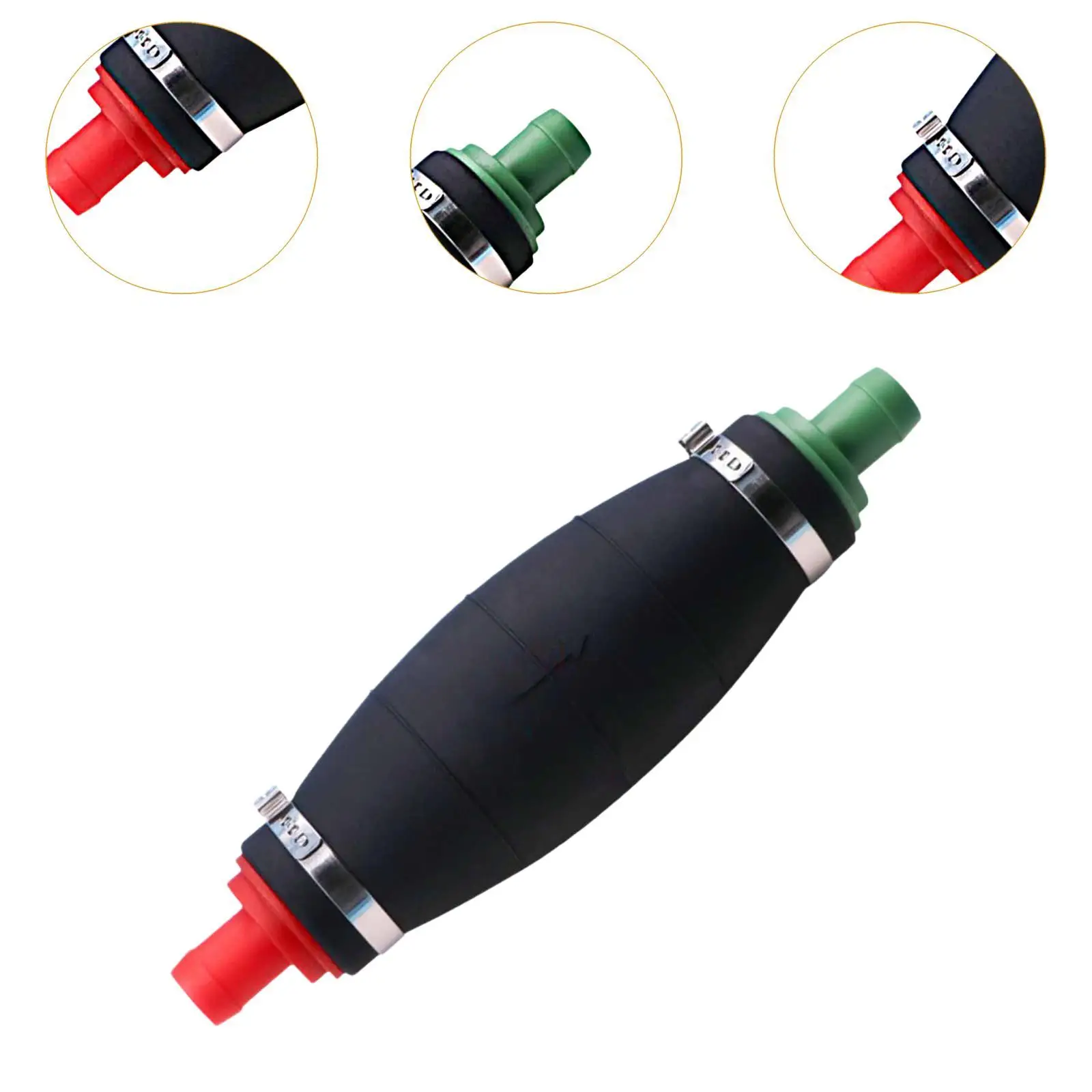 Primer Bulb Compact Lightweight Sturdy Replacement Fuel Pump Transfer Hand Fuel Pump for Car Motorcycle Boat Marine Accessory