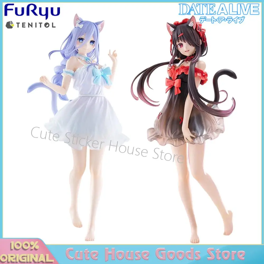 

[В наличии] Оригинальный Furyu Tenitol Date A Live V Takamiya Mio Tokisaki Kurumi, милый аниме 30 см, пижамный костюм, фигурки для девочек, модель