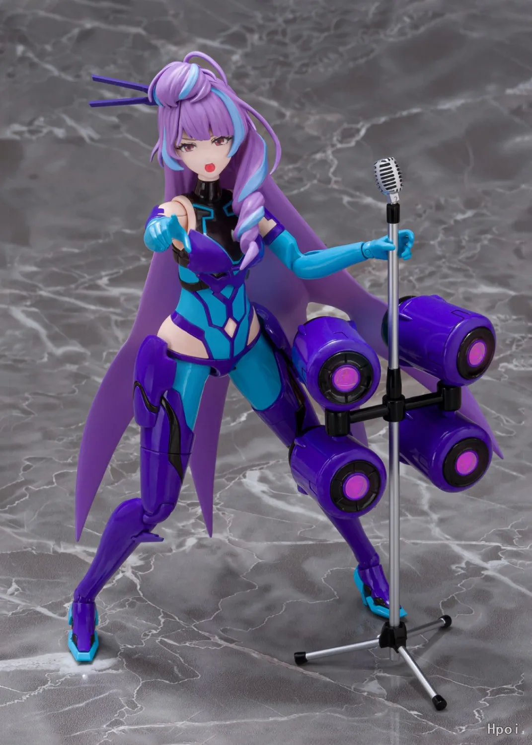 【Original】Aoshima V.F.G. MC-17 Macross Delta VF-31J Mikumo Guynemer Mecha-modelo de figuras de acción ensambladas Mecha