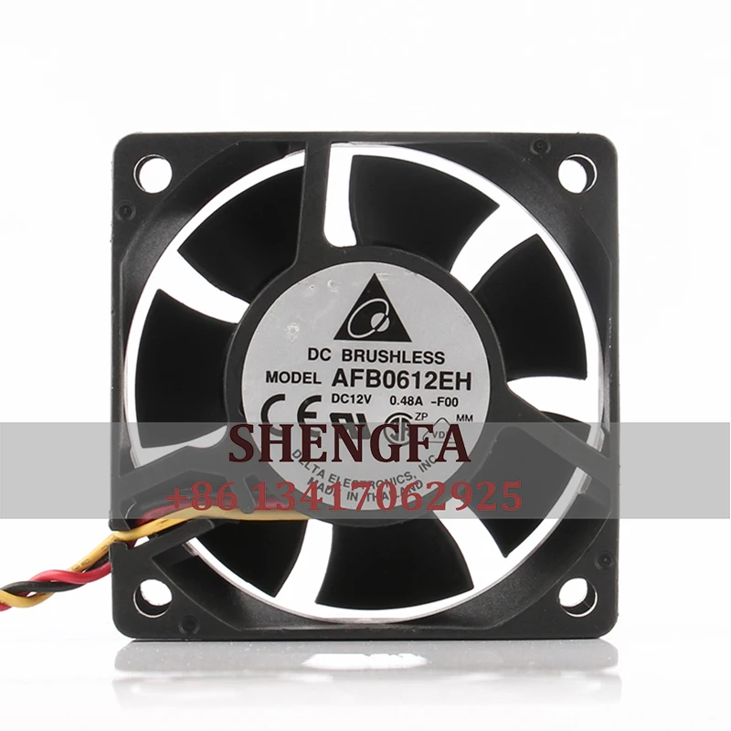 

Delta AFB0612EH Case Cooling Fan DC12V 0.48A 60X60X25mm 6025 6CM PWM Temperature Control Speed Control Axial Fan